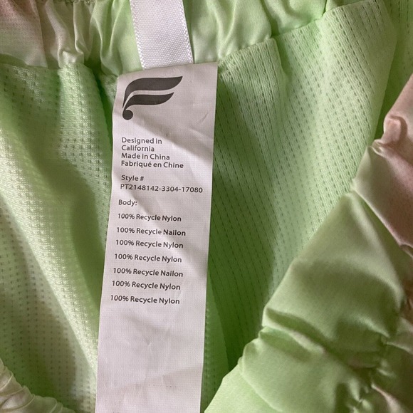 Fabletics Women’s Kalani Convertible Track Pant Green Pink Tie Dye Pockets 2X - Picture 9 of 15